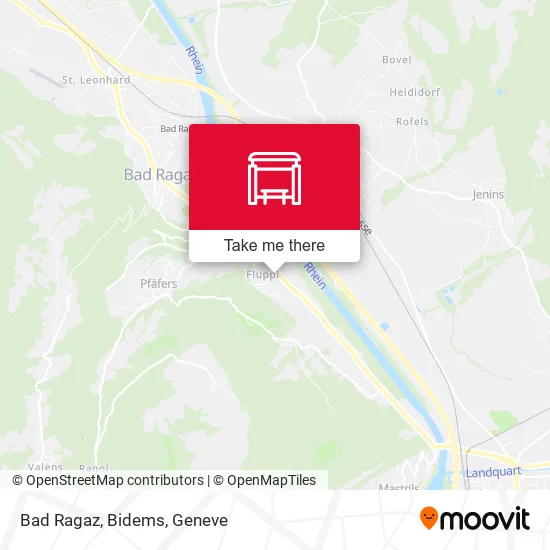 Bad Ragaz, Bidems map