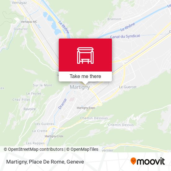 Martigny, Place De Rome map