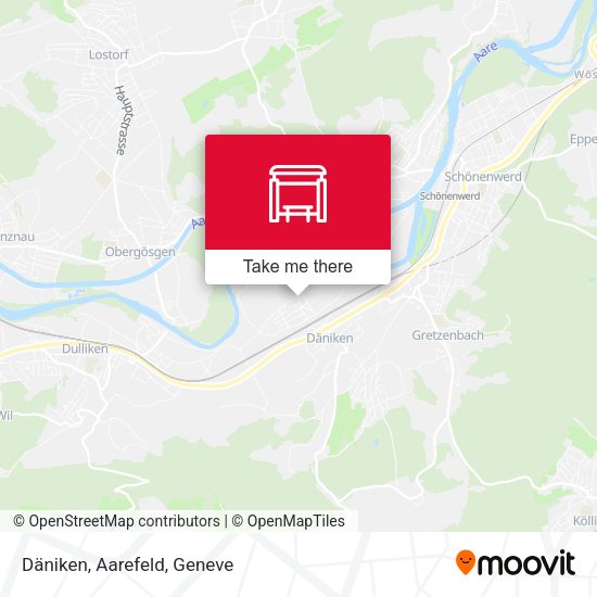 Däniken, Aarefeld map