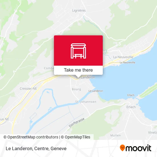 Le Landeron, Centre map