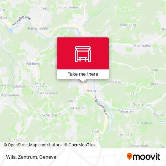 Wila, Zentrum map