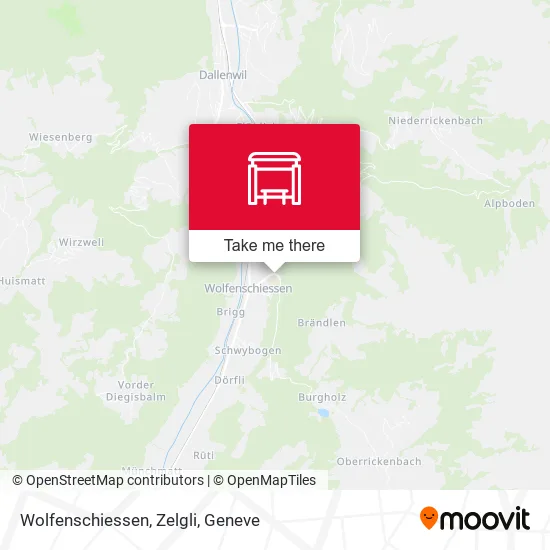 Wolfenschiessen, Zelgli map