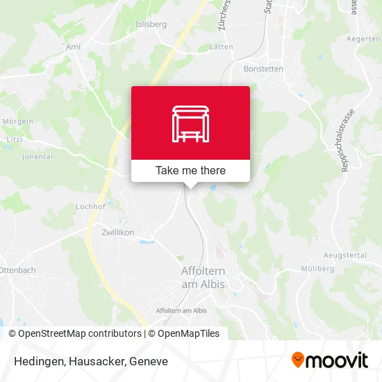 Hedingen, Hausacker map