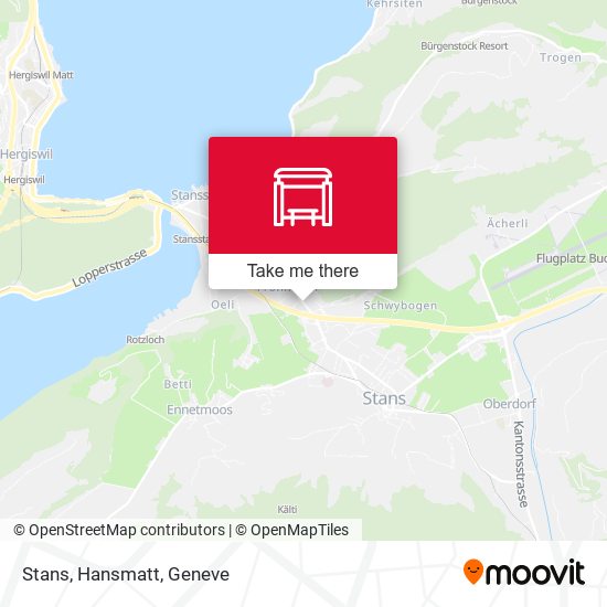 Stans, Hansmatt map