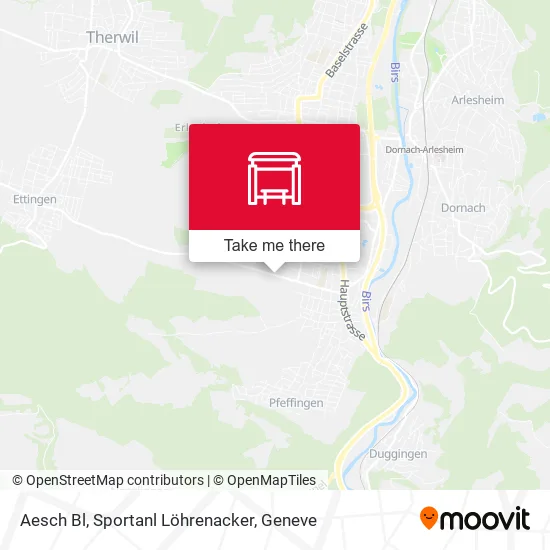 Aesch Bl, Sportanl Löhrenacker map