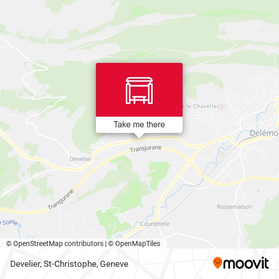 Develier, St-Christophe map
