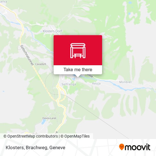 Klosters, Brachweg map