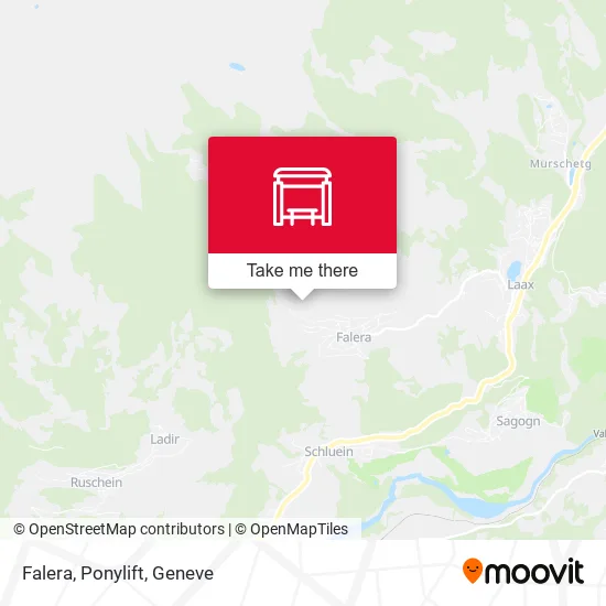 Falera, Ponylift map