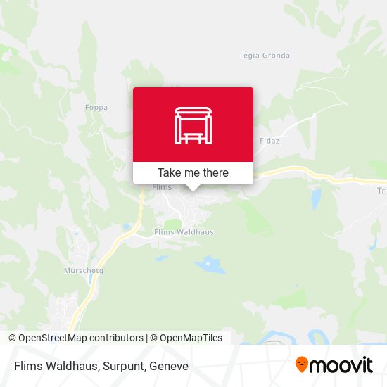 Flims Waldhaus, Surpunt map