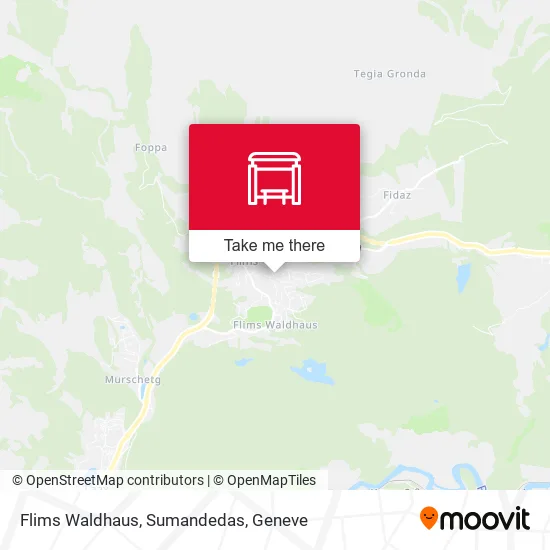 Flims Waldhaus, Sumandedas map