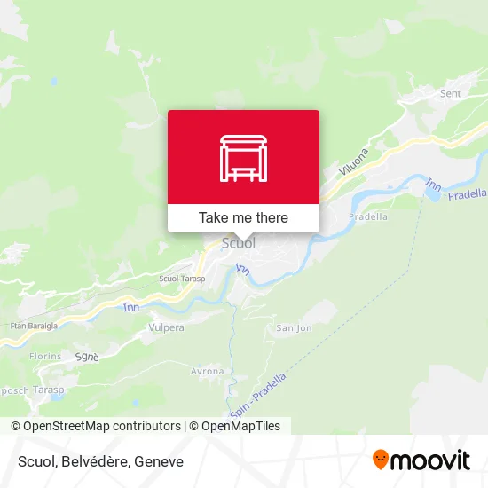 Scuol, Belvédère map