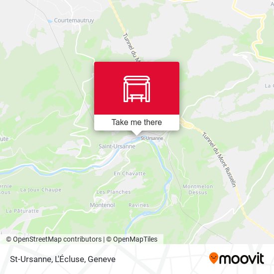 St-Ursanne, L'Écluse map