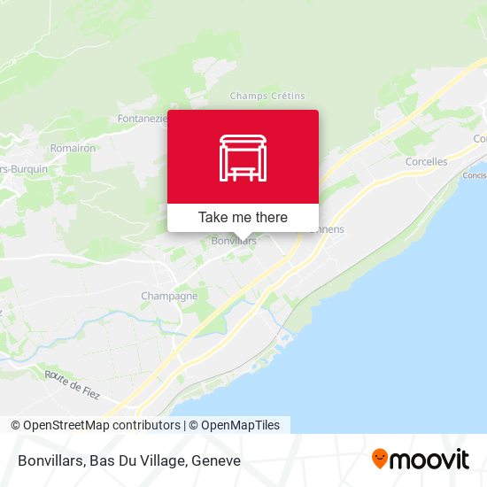 Bonvillars, Bas Du Village map