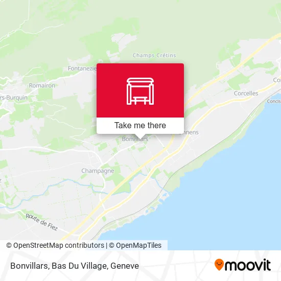 Bonvillars, Bas Du Village map