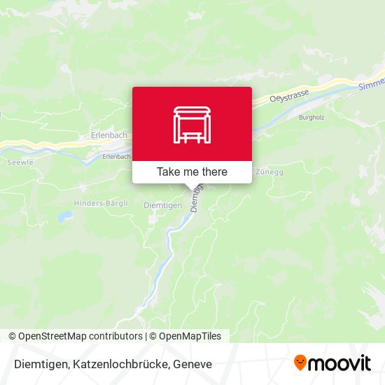 Diemtigen, Katzenlochbrücke map