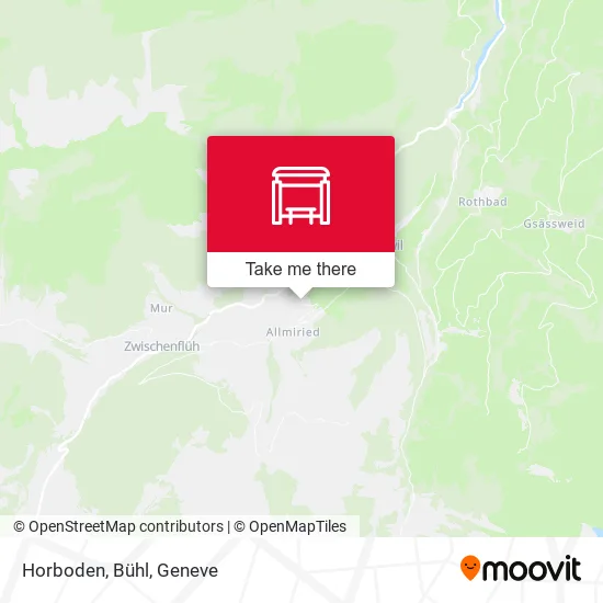 Horboden, Bühl map