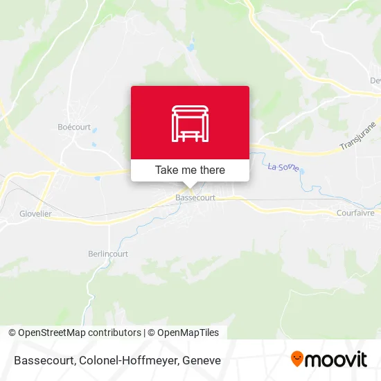 Bassecourt, Colonel-Hoffmeyer map