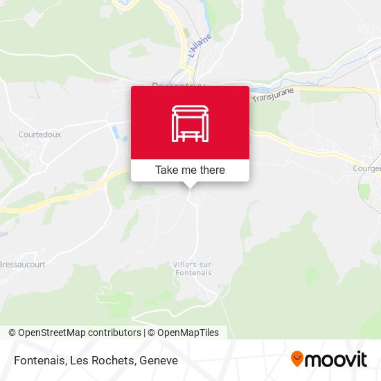 Fontenais, Les Rochets map
