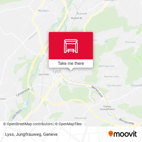 Lyss, Jungfrauweg map