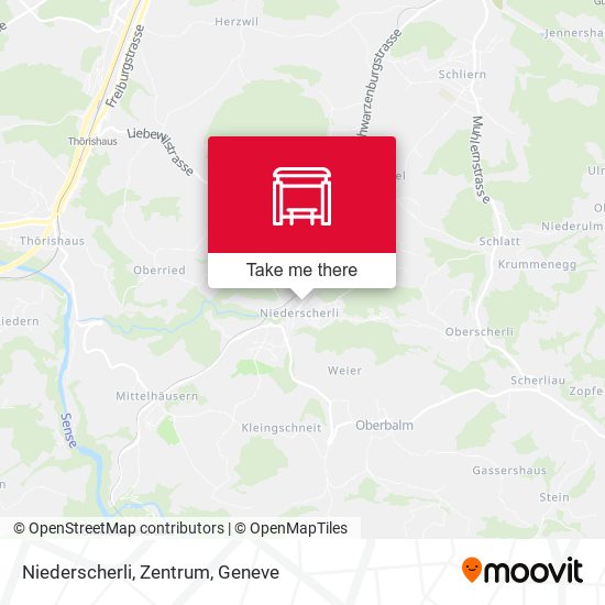 Niederscherli, Zentrum plan