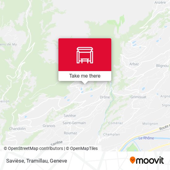 Savièse, Tramillau map