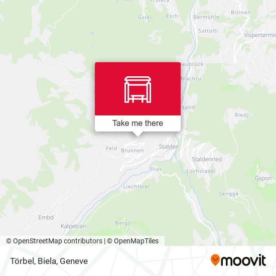 Törbel, Biela map