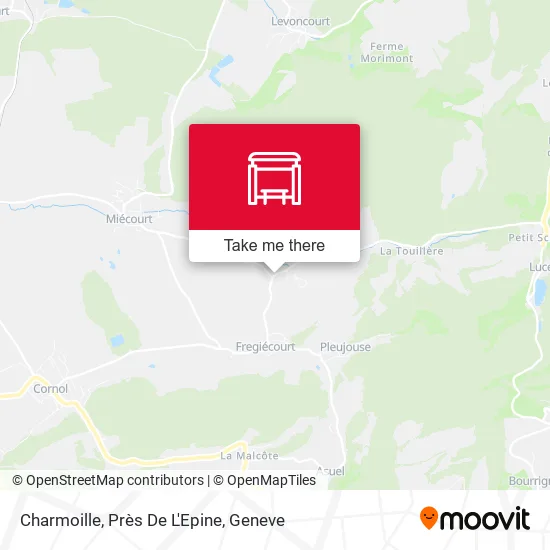 Charmoille, Près De L'Epine map