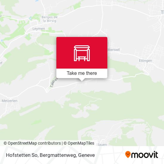 Hofstetten So, Bergmattenweg map