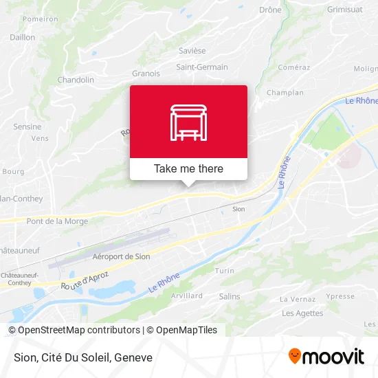 Sion, Cité Du Soleil map