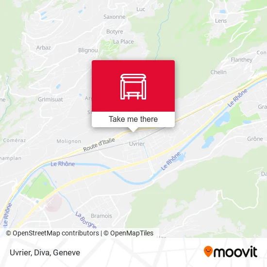 Uvrier, Diva map