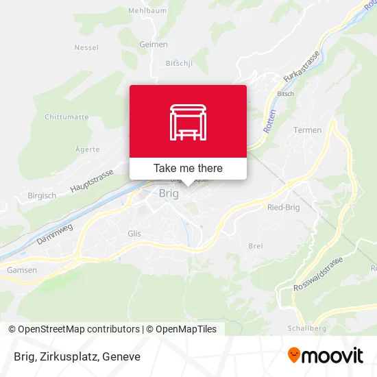 Brig, Zirkusplatz map