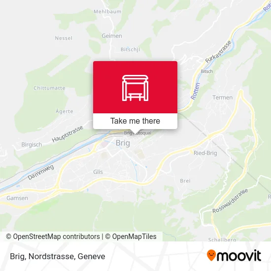 Brig, Nordstrasse map