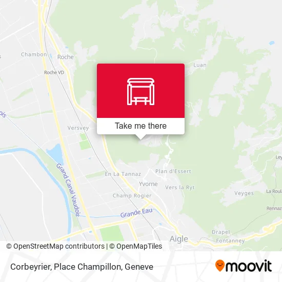 Corbeyrier, Place Champillon map