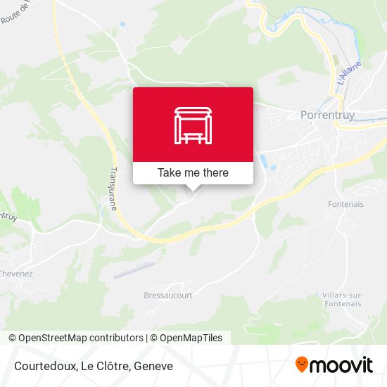 Courtedoux, Le Clôtre map