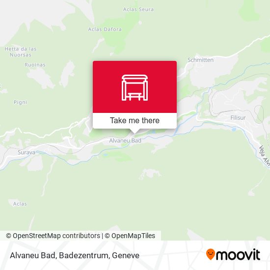 Alvaneu Bad, Badezentrum map
