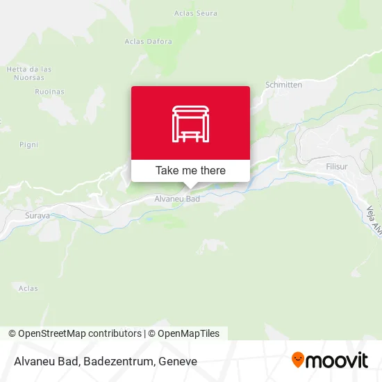 Alvaneu Bad, Badezentrum map