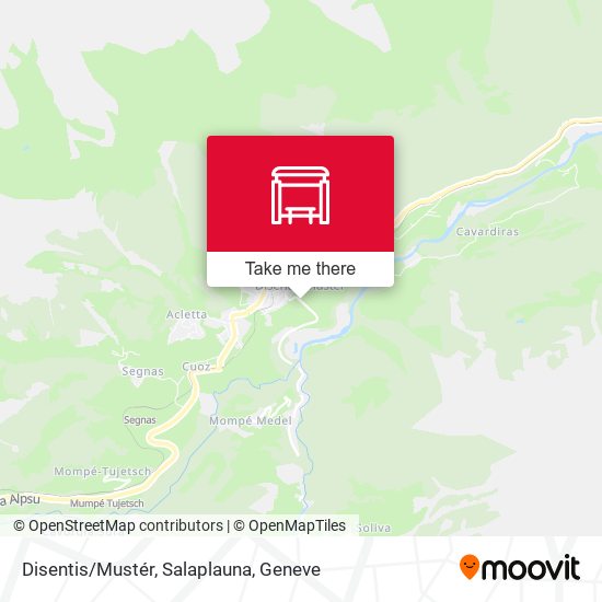 Disentis/Mustér, Salaplauna map