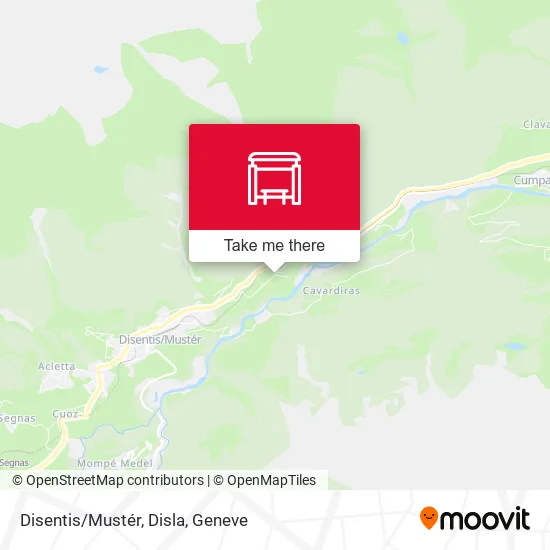 Disentis/Mustér, Disla map