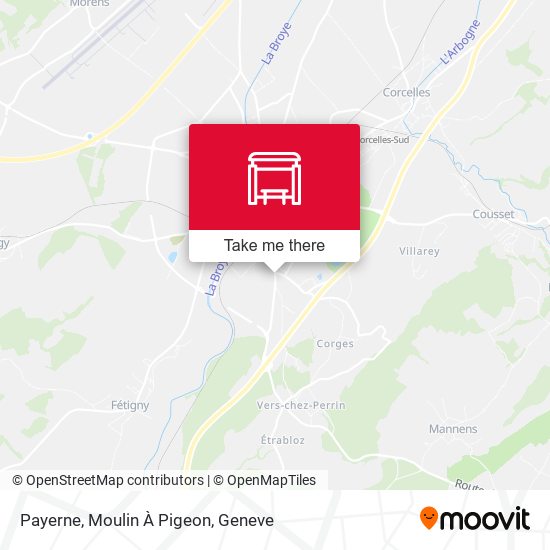 Payerne, Moulin À Pigeon map