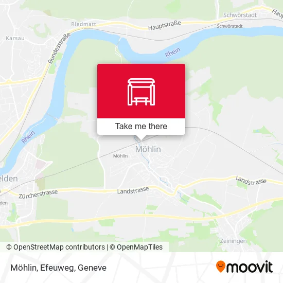 Möhlin, Efeuweg map