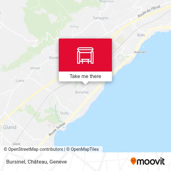 Bursinel, Château map