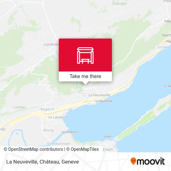 La Neuveville, Château map