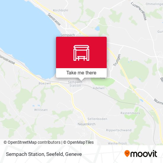 Sempach Station, Seefeld map