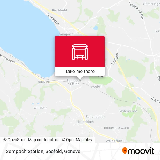 Sempach Station, Seefeld map