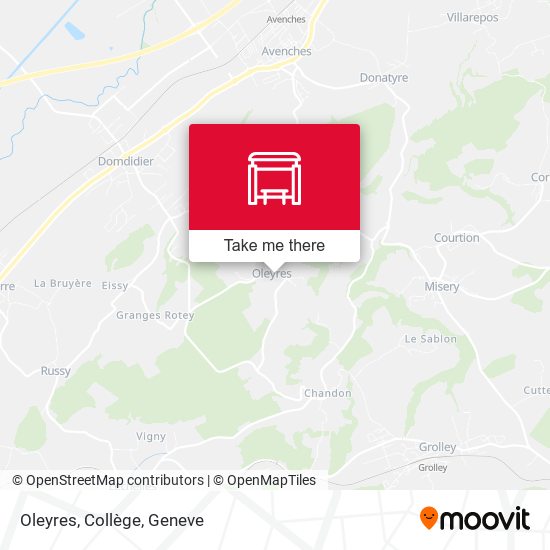 Oleyres, Collège map
