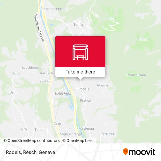 Rodels, Rèsch map