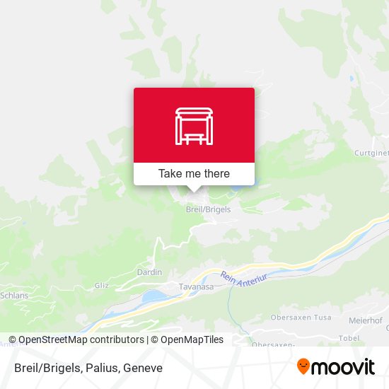 Breil/Brigels, Palius map