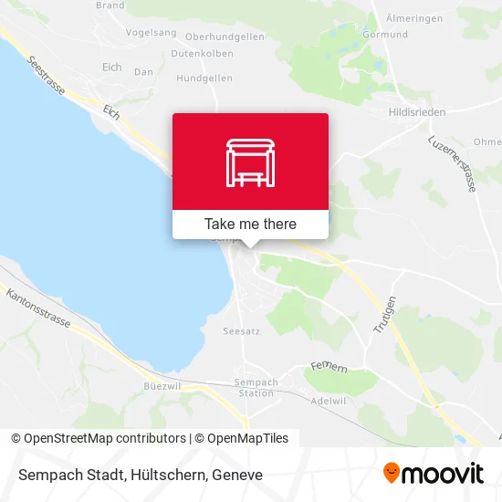 Sempach Stadt, Hültschern map