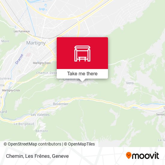Chemin, Les Frênes map