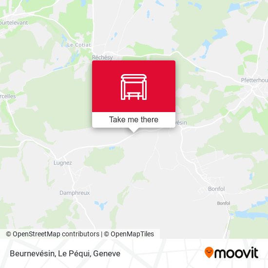 Beurnevésin, Le Péqui map